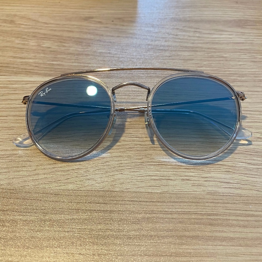 Ray-Ban Round Double Bridge - Blue Gradient
